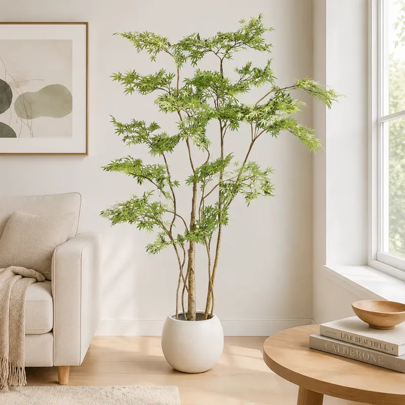 Dracaena Marginata - Levensechte kunstmatige Japanse esdoornboom in pot,