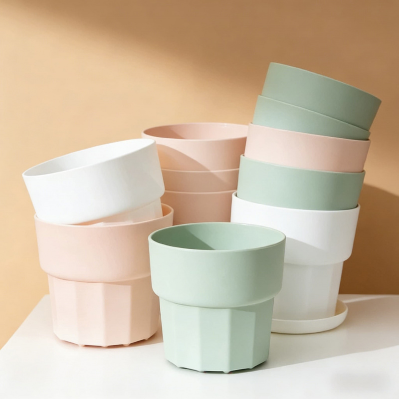 Echeveria Succulent - Verdikte onbreekbare kunststof hars bloempot Scandinavische
