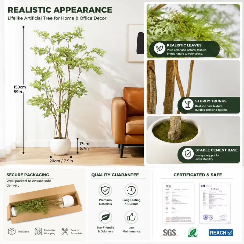 Levensechte kunstmatige Japans - Dracaena Marginata recensie en prijs