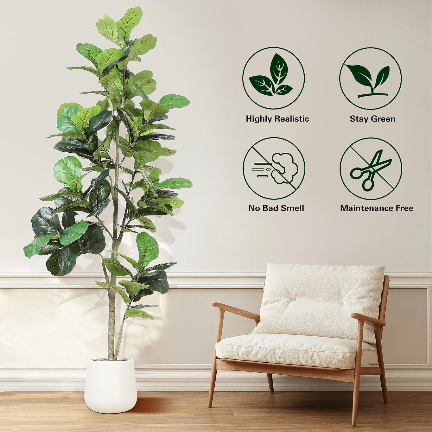 7ft Kunstmatige Ficus Lyrata B - Ficus Lyrata Tree recensie en prijs