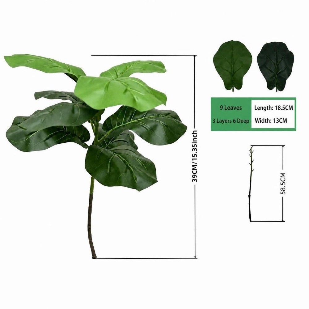 9/15/23 Kunstmatige Ficus Lyra - Ficus Lyrata Tree recensie en prijs